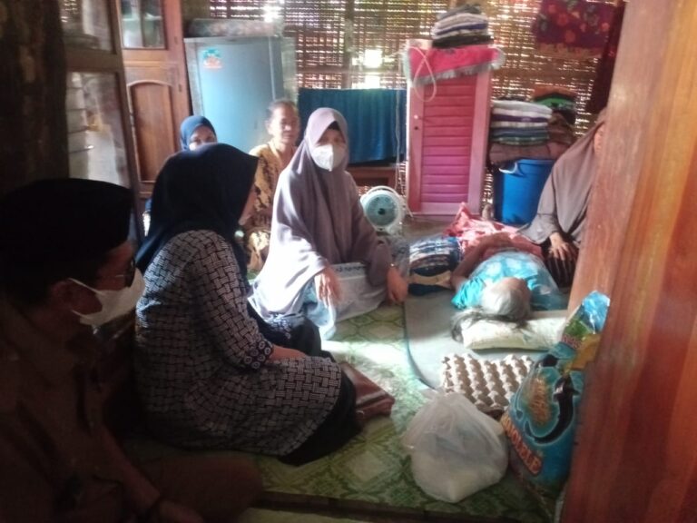 Ketua TP.PKK Barru Jenguk Lansia Iraden 78 Tahun Di Dusun Pallambarae Toe