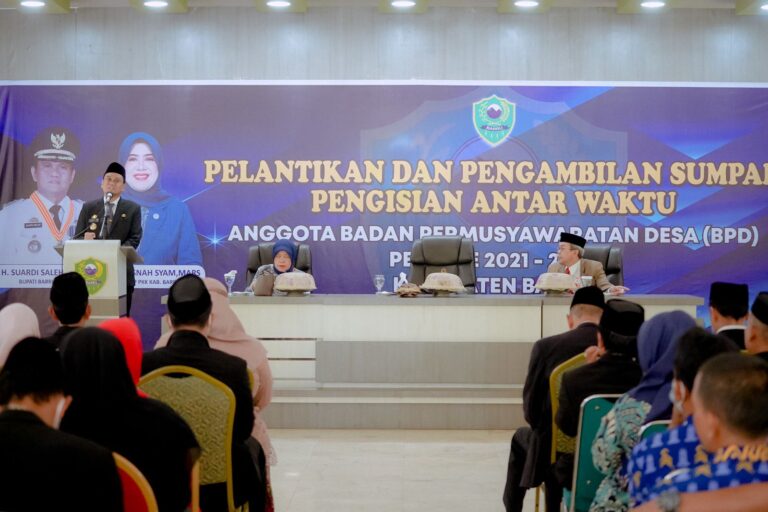Bupati Barru Melantik Anggota BPD Pengisian Antar Waktu