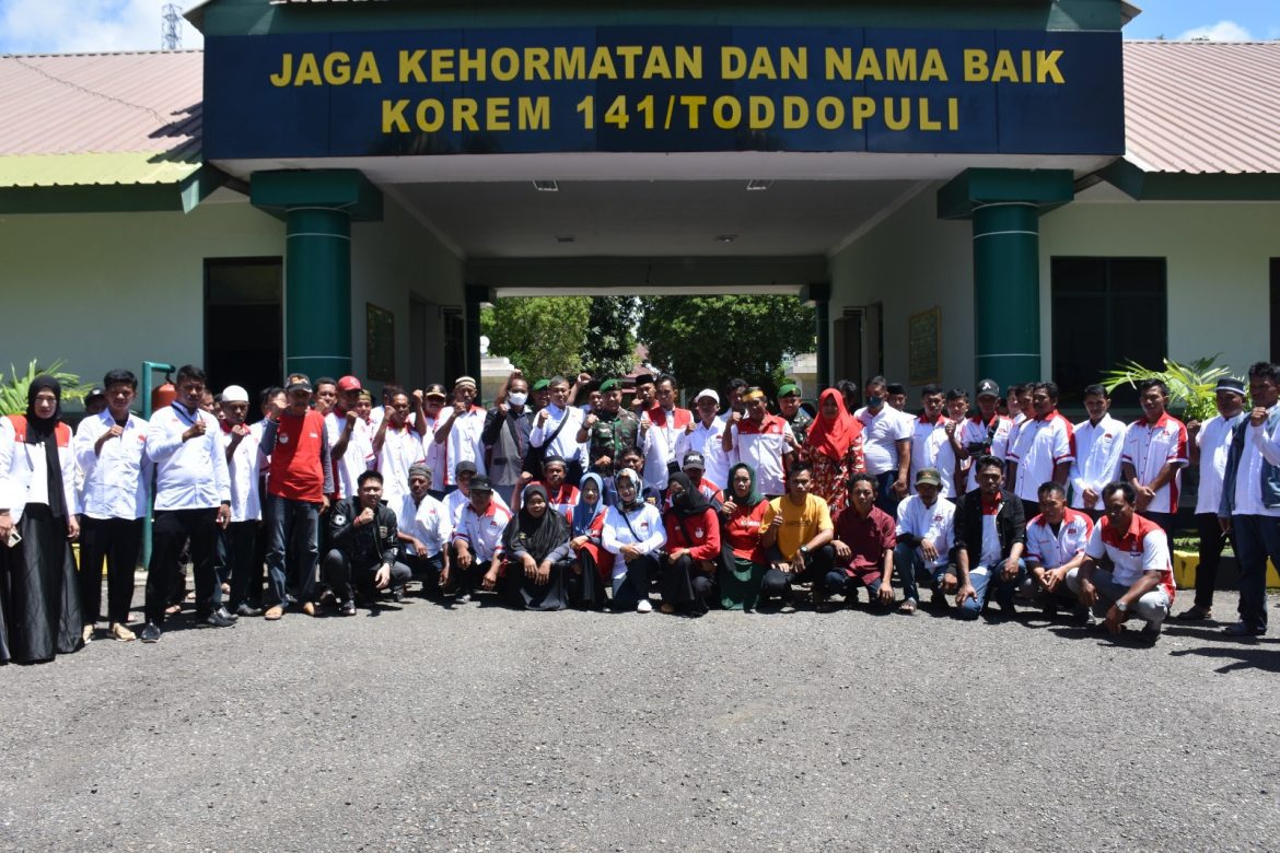 H. Muhammad Hasbi Ibrohim S.H., M.H., Bersama Rombongan Audensi dengan Danrem 141/Toddopuli