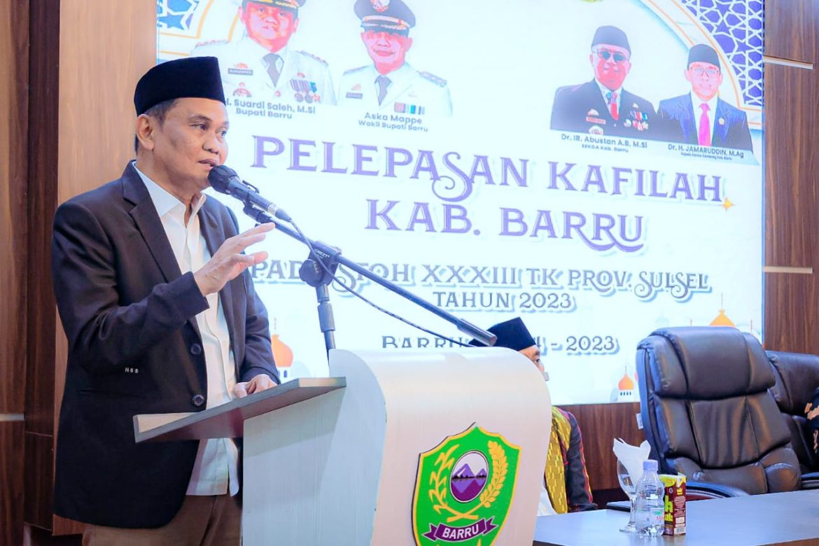 Bupati Barru Lepas Kontingen Barru ke Ajang STQH XXXIII Tingkat Provinsi