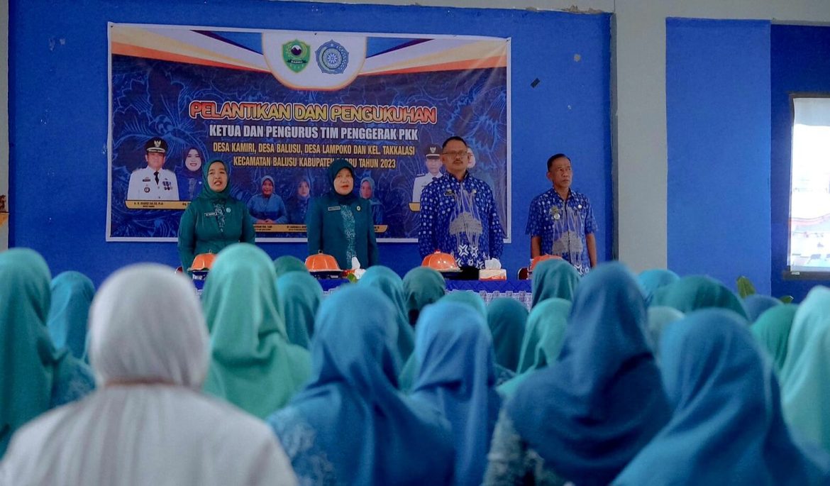 Ketua TP PKK Kab. Barru Melantik, TP PKK Lampoko, Kamiri Dan Kel.Takkalasi