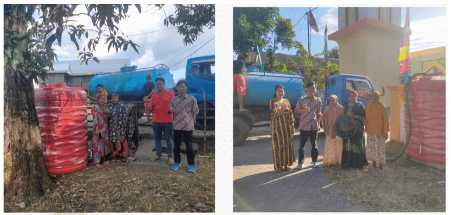Masuk Musim Kemarau, PT.PLN Indonesia Power Barru POMU Salurkan Air Bersih ke Warga Sekitar Pembangkit
