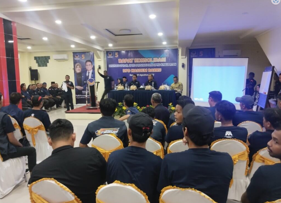 NasDem Barru Gelar Rapat Konsolidasi Tertutup Bahas Pemenangan Pemilu 2024 di Youtefa Hotel