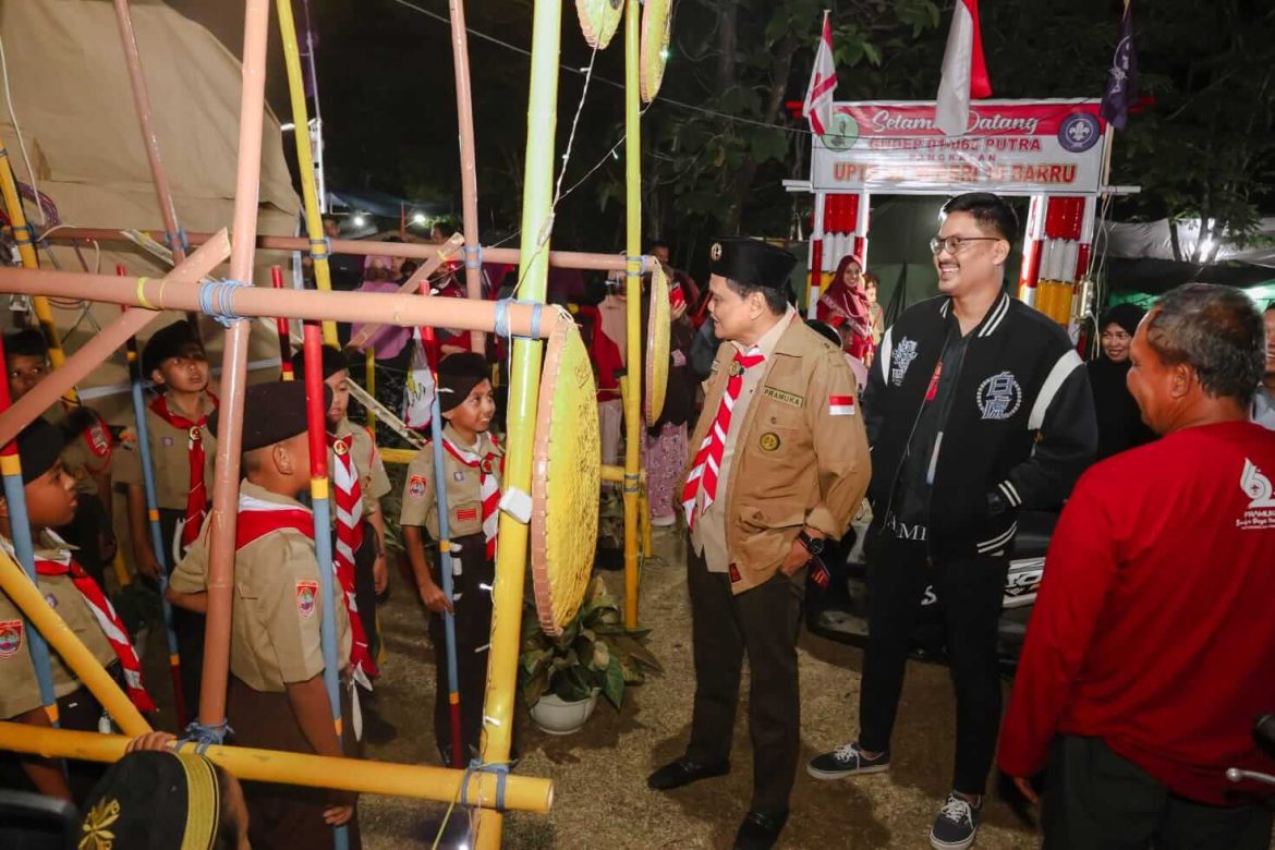 Bupati Barru Pantau Kegiatan Perkemahan di Lajulo Indah
