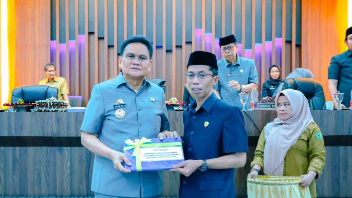 Bupati Suardi Saleh Hadiri Ranperda APBD 2024