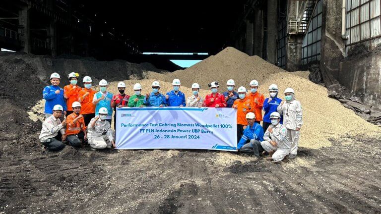 PT. PLN Indonesia Power yang Sukses Lakukan Uji Coba Cofiring Biomass Woodpellet 100%