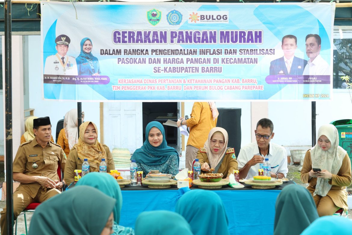 drg. Hj. Ulfah Nurul Huda Suardi, MARS, Melaunching Gerakan Pangan Murah