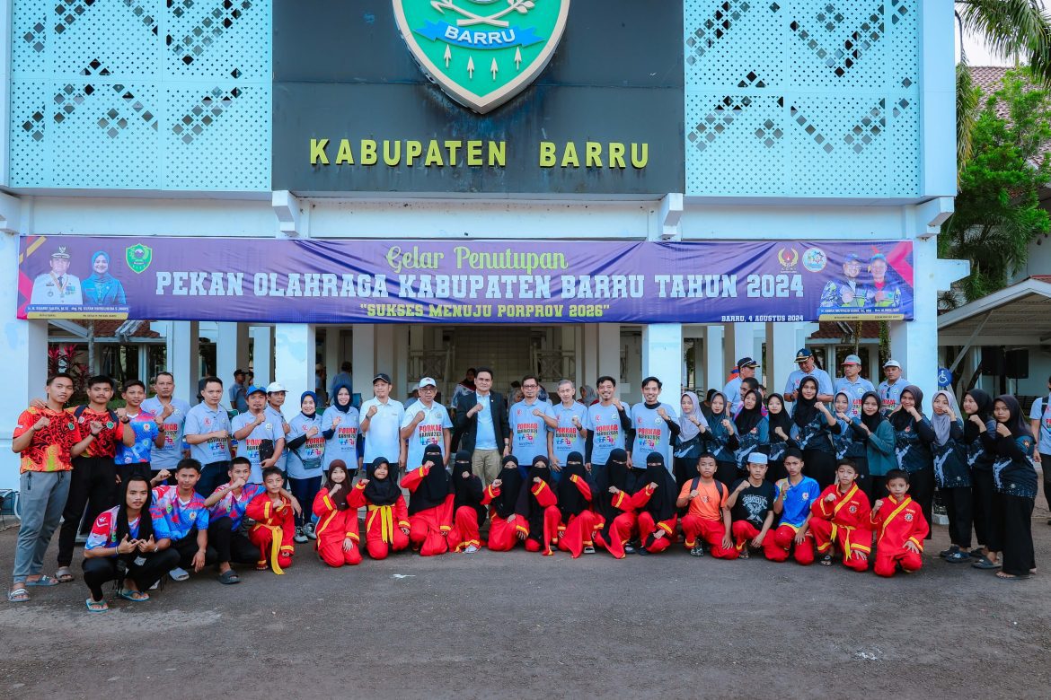 Bupati Barru Suardi Saleh Menutup Pekan Olahraga Tahun 2024