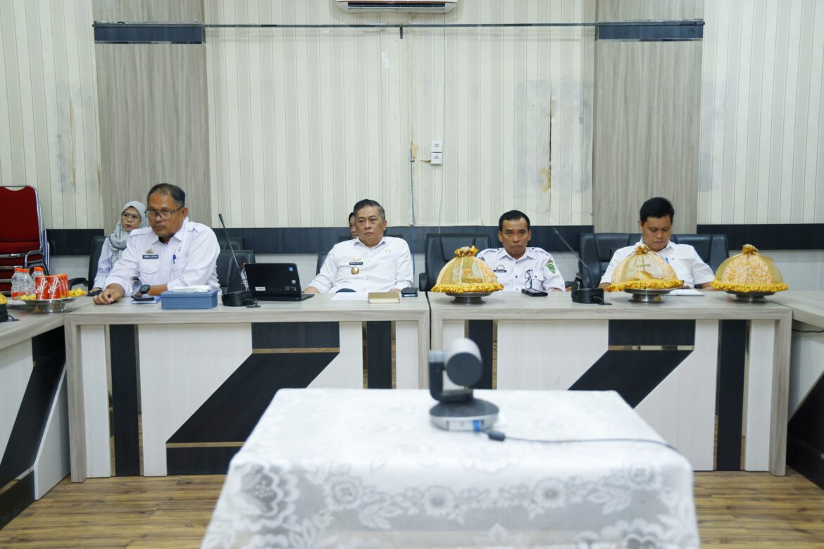 Penurunan Stunting Fokus Utama, Wabup Barru Ikuti Rakor Virtual dengan Pemprov Sulsel