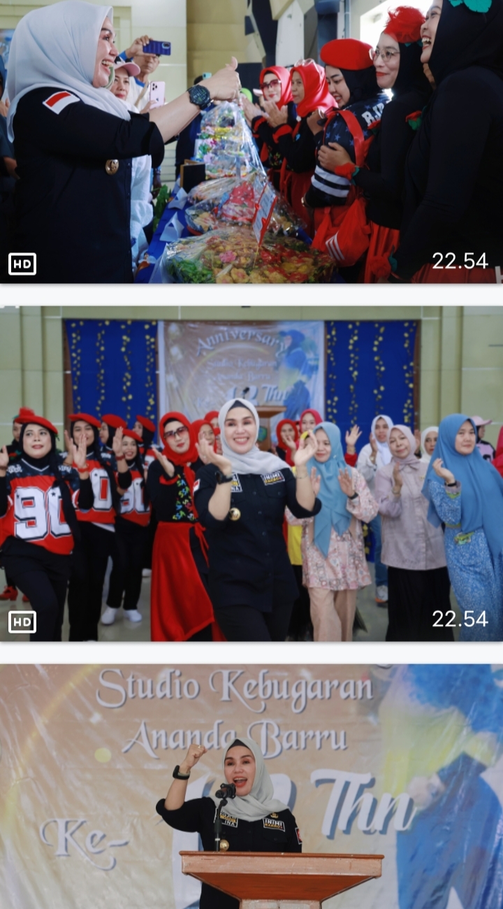 HUT ke-13 Sanggar Senam Ananda, Bupati Barru Tekankan Pentingnya Hidup Sehat dan Aktif