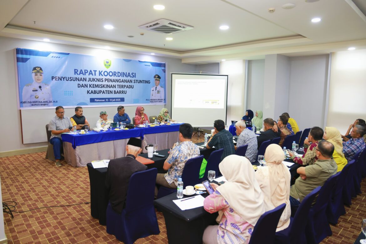 Barru Satukan Tim Tanggulangi Stunting dan Kemiskinan