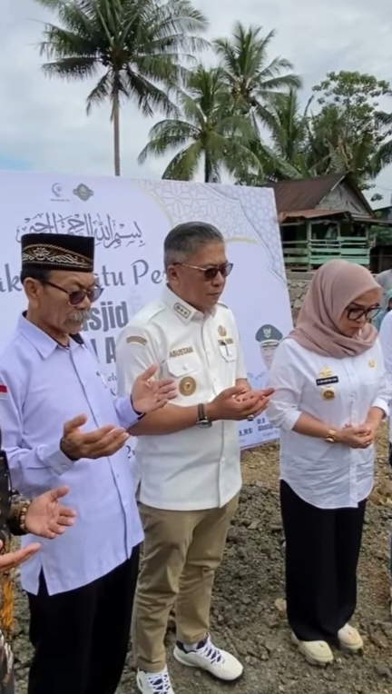 Awali Pembangunan Masjid, Bupati Andi Ina Apresiasi Inisiatif Keluarga H. Rusdi Abdullah