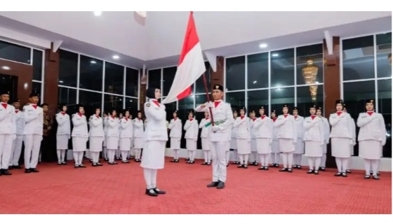 70 Pelajar Terpilih Dikukuhkan Jadi Calon Paskibraka HUT RI ke-80 di Barru